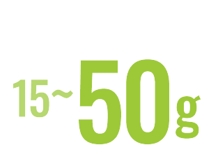 女性 15〜50g不足